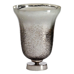 BigBuy Home Vase Argenté Aluminium Verre 25 x 25 x 33 cm