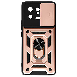 Avizar Coque pour Xiaomi 13 avec Cache caméra et Bague Support Vidéo Rose Gold