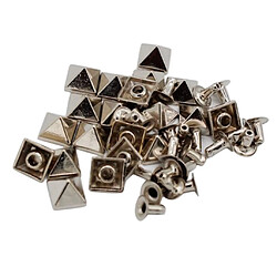 20 Ensembles De Rivets De Goujons Pyramidaux Boutons-pression Bricolage Artisanat En Cuir Argent pas cher