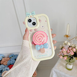 GUPBOO Étui pour iPhone11ProMax Cream Lollipop Holder Girl Phone Case Silicone Female