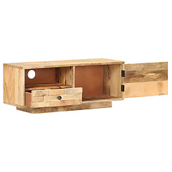 vidaXL Meuble TV 90x30x35 cm Bois massif de manguier