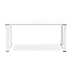 Mes Bureau design 160x80x74 cm blanc - WARNY