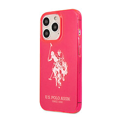 Us Polo U.S Polo Coque pour iPhone 13 Pro Max Élégante Collection Big Horse Rose