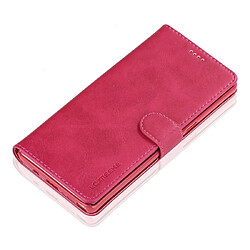 Acheter Wewoo Housse Coque Pour Galaxy Note 8 LC.IMEEKE Calf Texture Étui en cuir à rabat horizontalavec support et fentes cartes et portefeuille Rose rouge