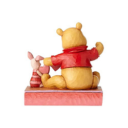 Enesco Disney Traditions by Jim Shore Pooh and Piglet Figurine de la Saint-Valentin faite à la main, 5,5", Multicolore