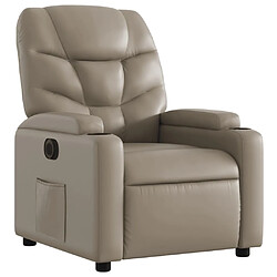 Avis Maison Chic Fauteuil Relax pour salon, Fauteuil inclinable électrique Cappuccino Similicuir -GKD10490