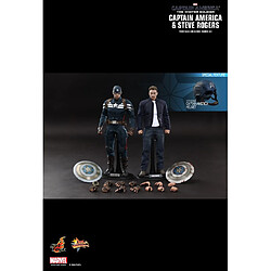 Hot Toys MMS243 - Marvel Comics - Captain America : The Winter Soldier - Captain America & Steve Rogers