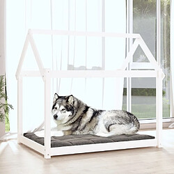 Avis Maison Chic Niche Lit pour chien | Panier couchage pour chien Blanc 111x80x100 cm Bois de pin solide -GKD15800