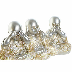 Figurine Décorative DKD Home Decor Argenté Doré Résine Moine (10.5 x 6 x 12 cm) (6 pcs)