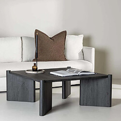 Venture Home Table basse carré Rogaland marron foncé.