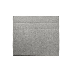 Sommeil de plomb Tete de lit Lignes Bouclette Gris L 135 cm - Ep 10 cm rembourré