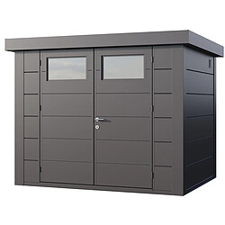 Telluria Abri de jardin moderne en acier porte double 5,6 m² Eleganto 2721 anthracite.