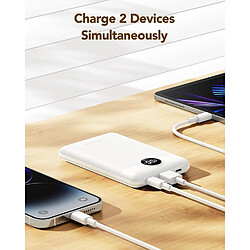 SANAG Batterie Externe 10000Mah, Mince Et Légère En Mini Taille Power Bank Usb C, Chargeurs Portable 5V 3A Avec L'Affichage Led Pour Iphone 14,12,11, Samsung S22 S21 S20 Veste Chauffante Ect pas cher