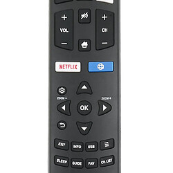 GUPBOO RC311S convient à la télécommande JVC Smart TV 06-531W52-TY04X