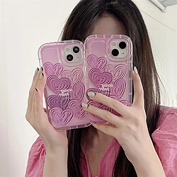 GUPBOO Étui pour iPhone13ProMax Plein écran peinture à l'huile lettre d'amour créatif téléphone portable cas femmes