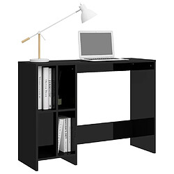 Acheter vidaXL Bureau d'ordinateur portable noir brillant bois d'ingénierie