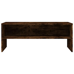 Acheter Maison Chic Meuble TV scandinave - Banc TV pour salon Chêne fumé 100x40x40 cm Bois d'ingénierie -MN85508