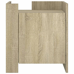 Avis vidaXL Table de chevet chêne sonoma 45x50x50 cm bois d’ingénierie