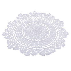 1 pièce napperons de table en dentelle de coton fait main au crochet blanc 30cm napperons pas cher