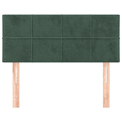 Avis Maison Chic Tête de lit moderne pour chambre - Décoration de lit Vert foncé 80x5x78/88 cm Velours -MN99176