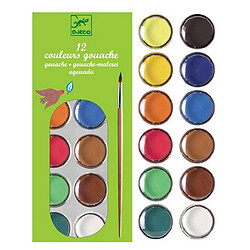 Djeco 12 couleurs gouache