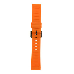 Avis Sport de qualité supérieure en caoutchouc de silicone orange pour remplacer la bande de montre