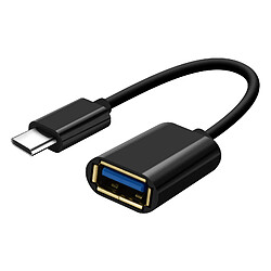 Avizar Adaptateur USB Femelle vers USB-C Mâle Connexion Fluide Compact Noir