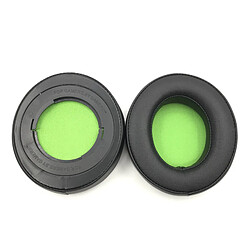 GUPBOO Coussinets d'oreille, Oreillette de Remplacement pour Razer Kraken Pro V2 Kraken 7.1 Professional Edition Protein Skin, Professional Edition Ovale Noir Vert