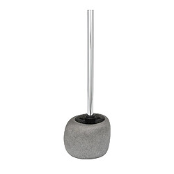 WENKO Brosse WC design pierre Pebble - Gris stone