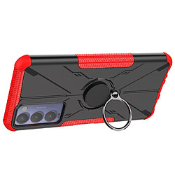 Coque en TPU 2-en-1, airbag quatre coins avec béquille pour votre Tecno Camon 18 - rouge