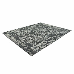 Acheter Paris Prix Tapis Jacquard Vintage River Gris & Anthracite 155 x 230 cm