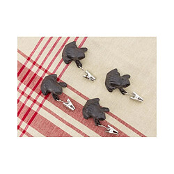 Aubry Gaspard Poids de nappe en fonte (lot de 4) Grenouille.