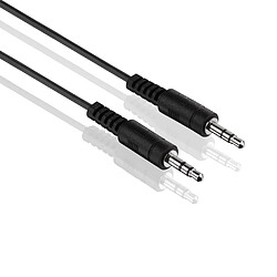 HDSupply LP-AC010-020 Câble de Connexion Audio stéréo 3,5 mm mâle à 3,5 mm mâle 2,00 m, Noir