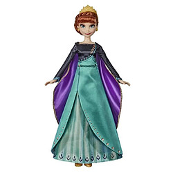 Hasbro Disney La Reine des Neiges 2 - Poupée Princesse Disney Anna chantante (français) en tenue de Reine - 27 cm