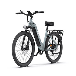 Vélo électrique de ville OneSport OT05 27,5" 250 W 36 V 18,2 Ah 25 km/h Avec APP - Gris