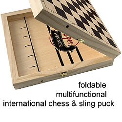 Acheter Universal Ensemble d'échecs de bureau en bois Cadeaux pour adultes et enfants Jeux d'échecs familiaux Puzzles Jouets d'entraînement Jouets de plateau Cadeaux pour enfants | Jeux de stratégie