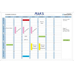 Planning magnétique mensuel Exacompta