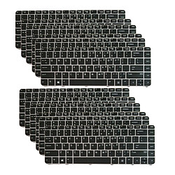 10 Pièces Clavier US Pour HP EliteBook 840 G3 836308-001 821177-001 Avec Cadre