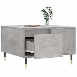 Acheter Maison Chic Table basse,Table Console Table d'appoint, Table pour salon gris béton 55x55x36,5 cm bois d'ingénierie -MN26691