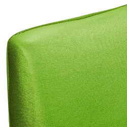 Decoshop26 Housse de chaise droite extensible 6 pcs vert DEC022373 pas cher