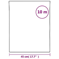 vidaXL Film de fenêtre statique dépoli blanc transparent 45x1000cm PVC pas cher