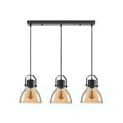 Luminaire Center Suspension Darlena Acier Noir