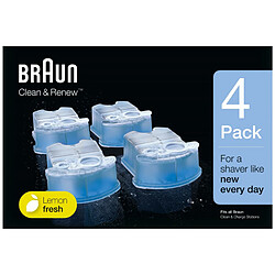 Braun Accessoire rasoir Pack de 3 recharges de liquide nettoyant - CCR4