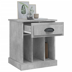 Maison Chic Lot de 2 Tables de chevet,Table de nuit,Table d'appoint pour salon gris béton 43x36x50 cm -MN29062 pas cher