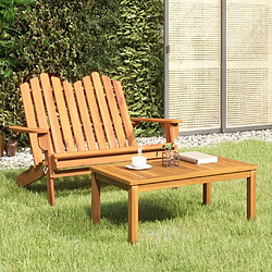 Maison Chic Ensemble de salon de jardin Adirondack 2 pcs - Ensemble table et chaises d'extérieur - Salon/Mobilier de jardin classique bois acacia solide -MN96114