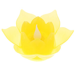 Eau flottante de lampe de lotus de LED souhaitant le jaune clair de bougie artificielle pas cher