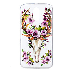 Wewoo Coque pour Motorola Motocyclette G4 Noctilucent Sika Deer Pattern IMD Workmanship Soft TPU Retour Housse