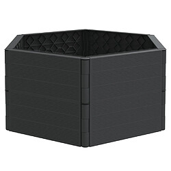 Maison Chic Jardinière,Bac à fleurs - pot de fleur anthracite PP -GKD11002