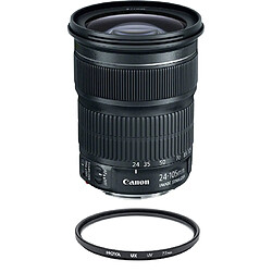 CANON EF 24-105mm F3.5-5.6 IS STM (White Box) + HOYA UX UV 77mm Filter