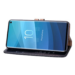 Acheter Wewoo étuis en cuir Coque Housse Etui à rabat horizontal de texture Business Style Oil pour Galaxy S10, avec porte-cartes (noir)